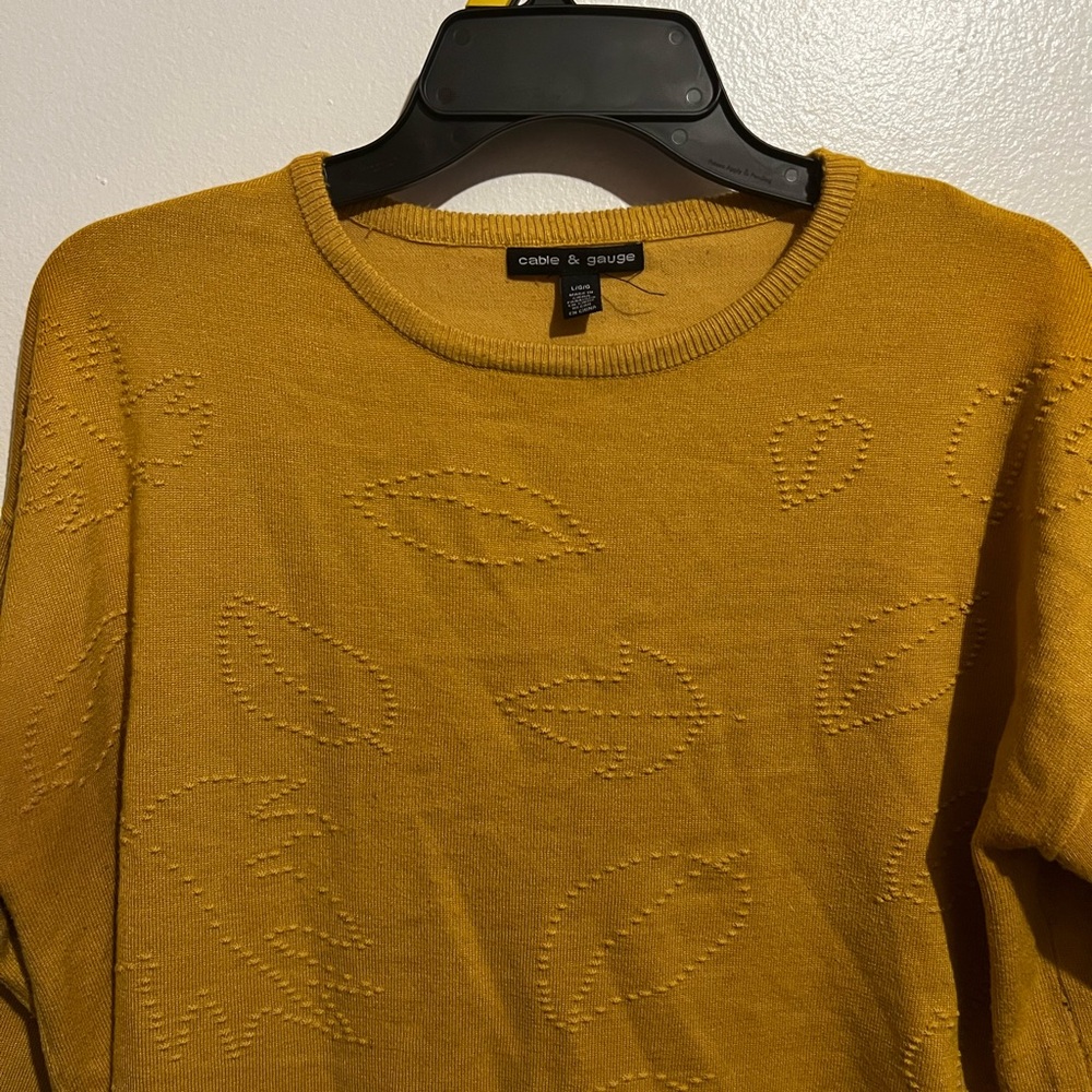 Cable & Gauge Mustard Sweater